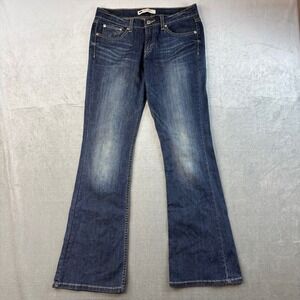 Levi's 518 Superlow Flare Jeans Dark Wash Womens 7M 28x32